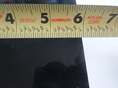 Plastic Natural Black HDPE Plastic Sheet 3/4″ x 5 15/16″ x 5 5/16″