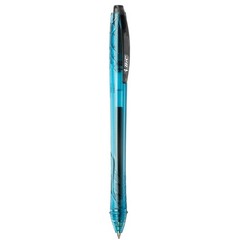 BIC Ecolutions Gel Pens, Ocean-Bound Recycled Plastic, 12-Count Pack, Black