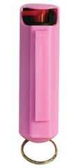 HOT ON MARKET Women Pepper Spray 1. 4 1/2 oz PINK MOLDED Keychain SELF DEFENSE