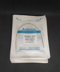 20Packs Dental Orthodontic Stainless Steel Tooth Color Rectangular Arch Wires