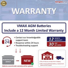 VMAX V35-857-35 12V SLA AGM Group U1 35Ah maintenance free battery for HAM RADIO