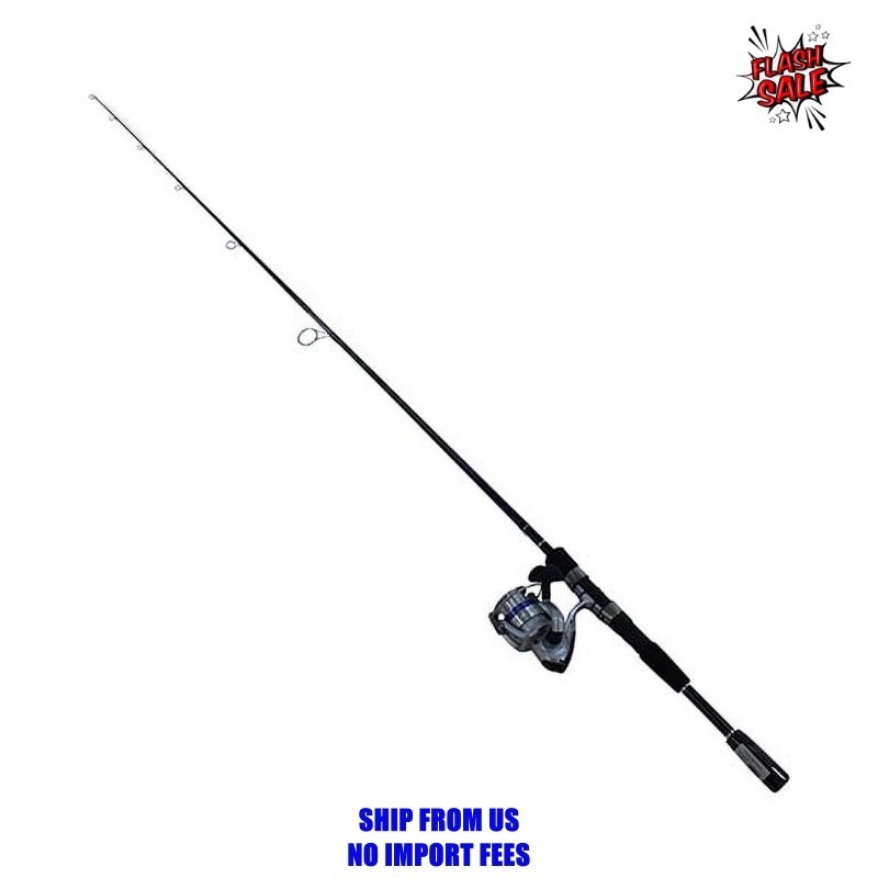 “Daiwa D-Shock 6ft 6in Spinning Rod & Reel Combo with 10lb Line and Bonus Tackle