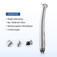 COXO CX207-A Dental Fiber Optic High Speed Handpiece Air Turbine Anti-retraction