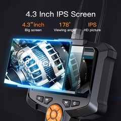 INSKAM 1080P Industrial Endoscope Camera 4.3″ IPS Screen IP67 Borescope