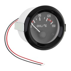 Car Oil Temp Gauge 2″ 52mm Auto Oil Temperature Gauge Meter Celsius Temp Pointer