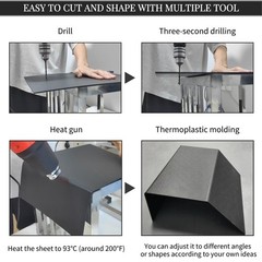 Black ABS Plastic Sheet,Moldable Plastic Panels,Thermoplastic Hard Board,High Fl