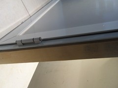 Food Truck Concession Window with Awning Drag Hook 36x36x3.15 Inch