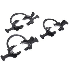 10Pcs Dental C-Shape Mouth Opener Intraoral Lip Cheek Retractor with Handle Wing
