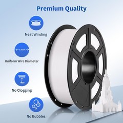 ANYCUBIC PLA Filament 1.75mm Bundle, 3D 1.75 millimeters, 4*1kg Pla White