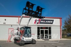 Root Grapple Bucket Skid Steer Attachment 66″ for Kubota by McLaren