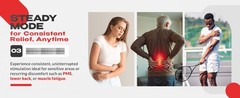 Wireless TENS EMS Muscle Stimulator 24 Modes Control 4 Pads Pain Relief