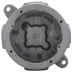 Crouse-Hinds GRFX329, Rigid Conduit Outlet Box, 2 1/16 Dpt 1 Surface Lugs, 1 PC