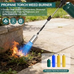 Propane Torch Weed Burner, Adjustable Flame Thrower with Detachable Handle, Blow