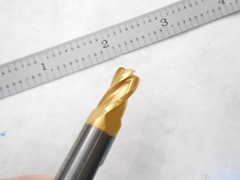 NEW DURA-MILL USA .3135″ DIA X 1/2″ LOC X 2″ L X .060″ CR 4FL CC CARBIDE ENDMILL