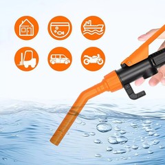 Battery Powered Electric Fuel Transfer Siphon Pump Gas Oil Water 2.4 GPM NEW US
