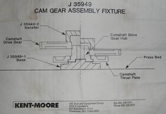 Detroit Diesel Cam Gear Installer Inserter J-35949 5120-01-322-1132