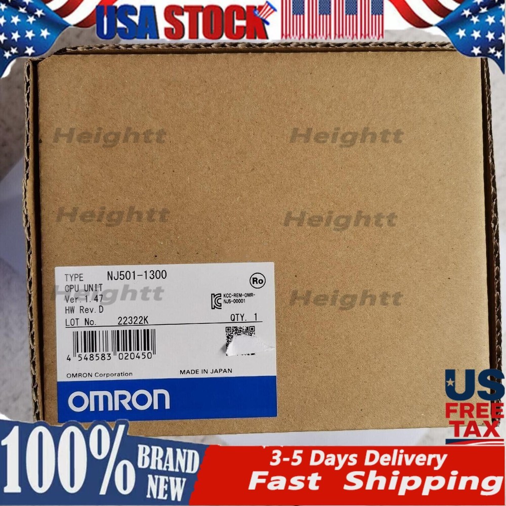 New OMRON NJ501-1300 PLC Module NJ501-1300 CPU Unit NJ5011300 US Free TAX