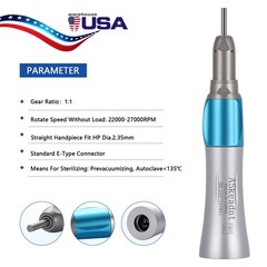 USA ASkeadnt Dental Slow Speed Straight Handpiece Nosecone Low Speed E-type