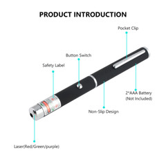 3 Packs Color 900Mile Laser Pointer Pen Green Blue Red Light Visible Beam Laze