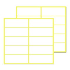 300 Pieces – White Sticky Labels to Write On, Blank Stick On Adhesive Sticker…