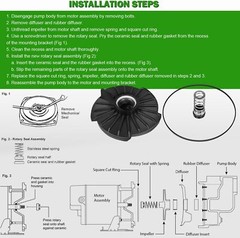 High Quality 023705 2HP Lawn Sprinkler Pump Repair Kit for Multiple Brands