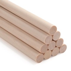 ONUPGO 10Pcs 1/2″ x 12″ Hardwood Craft 1/2x 12 Inch, Number of Items: 10