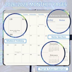 2026-2028 Pocket Planner/Calendar – 3 Year Monthly Planner 2026-2028 from Jan…