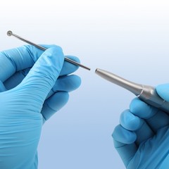 Dental Surgical Diamond Burs HP 70mm φ2.35mm for Low Speed Osteotomy Handpiece