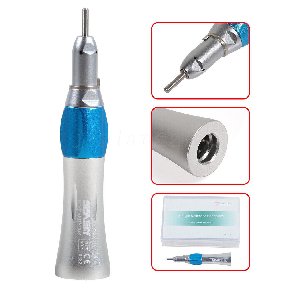 Dental Slow Low Speed Straight Handpiece 1:1 Nose Cone E-type HP