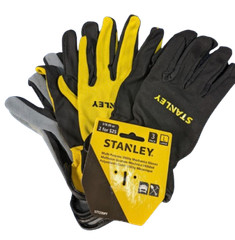 Stanley Multi-Purpose Mechanics Gloves LARGE Black Yellow Gray CASE 108 Pairs