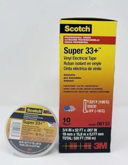 10 Rolls I Scotch 3M Super 33+ Vinyl Electrical Tape 06133 I 52FT I BLACK