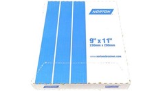 9″ x 11″ Sanding Sheet 240 Grit Aluminum Oxide (Box of 100) Norton 31628