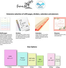 Weekly Planner Inserts – Undated Weekly Calendar Planner Refills for 7-Disc Mini