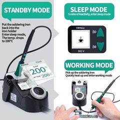 YIHUA 982-V C210 40W Soldering Station Precision Digital Soldering Iron Kit ESD
