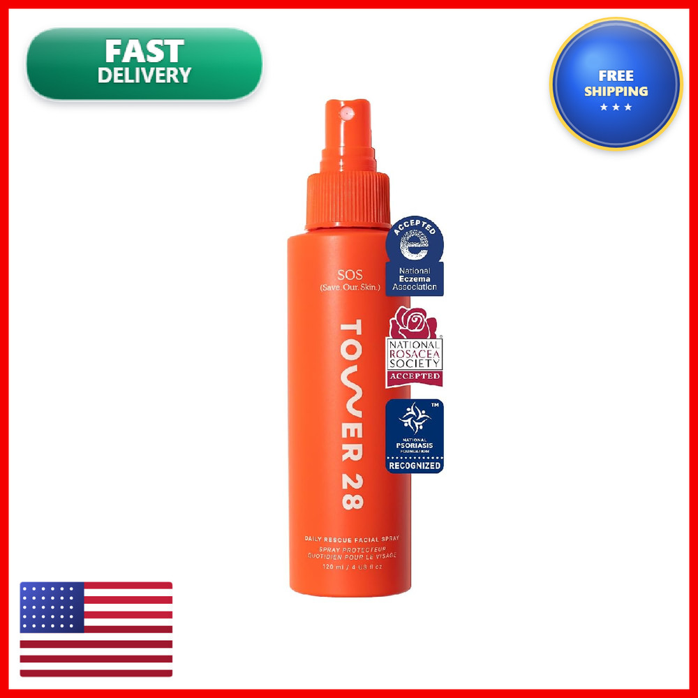 Tower 28 Sos Daily Rescue Facial Spray For Sensitive Skin Hypochlorous Acid
