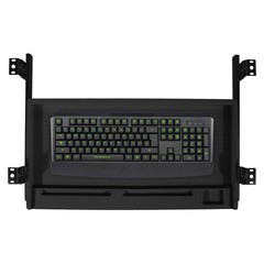 Under Desk Keyboard Tray, 21″ Wx15″D Sturdy Key Board Tray Under Desk Slide