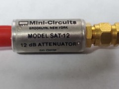 MINI CIRCUITS 12 dB ATTENUATOR DC-1.5 GHz #SAT-12 SMA RF MICROWAVE tested