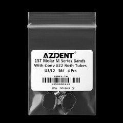 AZDENT Dental Orthodontic Buccal Tube Bands 1st Molar #35-40+# Roth .022 U3/L2