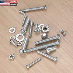 1080 Pcs Screws Bolts & Nuts Assortment Kit Metric Machine Screws & Nuts & Flat