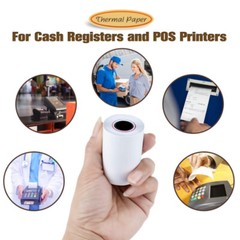 2 1/4″x 50′ Thermal Paper Rolls Credit Card Receipt & Cash POS Register Paper US