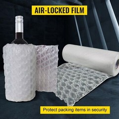 2 Roll 984ft x16″ Air Cushion Machine Film Bubble Pillow Packaging Padding