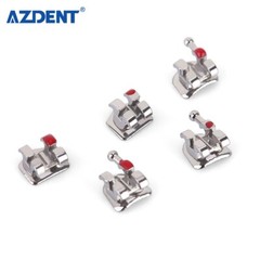 100 Packs AZDENT Dental Orthodontic Bracket Braces Mini Roth 0.022 Hooks 3-4-5