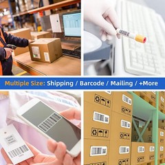 1300/Roll 2″x1″ Direct Thermal UPC Barcode FBA Labels for Zebra & Rollo Printers