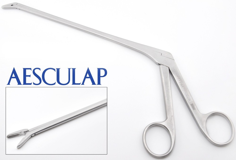 AESCULAP FF810R Surgical Spurling Pituitary Rongeur Angled Down 3x10mm Bite 7″