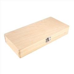 1pcs Wooden Microscope Slide Storage Box – Holds 50 Slides Securely – NEW