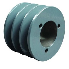1/2 in to 1-1/4 in Quick Detachable Bushed Bore 3 Groove V-Belt Pulley 2.65 in