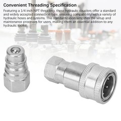 Hydraulic Quick Coupler Male And Female 1/4in NPT Quick Connect Fittings