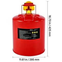 Uimoso 5 Gallon Red Safety Gas Can with Flame Arrester and Funnel