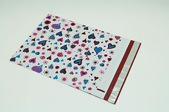 1000 12×15.5 Blue Hearts Designer Poly Mailers Envelopes Boutique Custom Bags