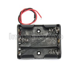 10PCS Plastic Battery Storage Case Box Holder For 3 X AA 3xAA 4.5V with wire